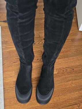 Black Over-the-Knee Boots - Classic Women's Tall Boot